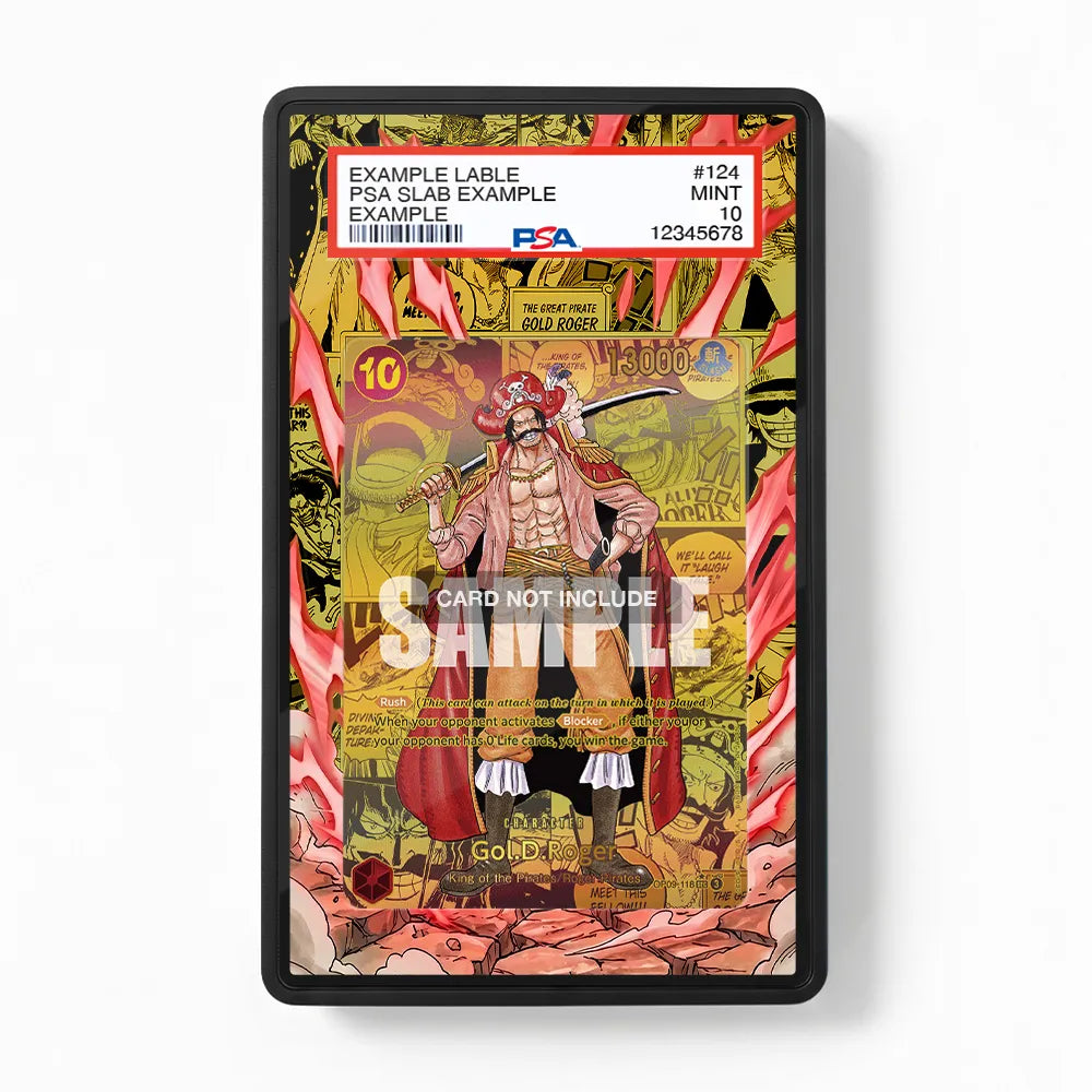 Gol D Roger OP09-118 Extended Art Display Cases - PSA Graded Guard Case - Front View