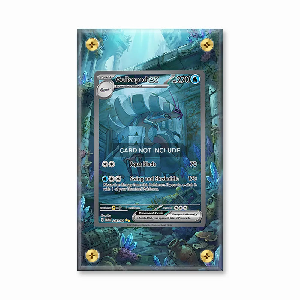 Golisopod ex 246-182 SIR SAR Paradox Rift Extended Art Display Cases - Screws Case - Front View