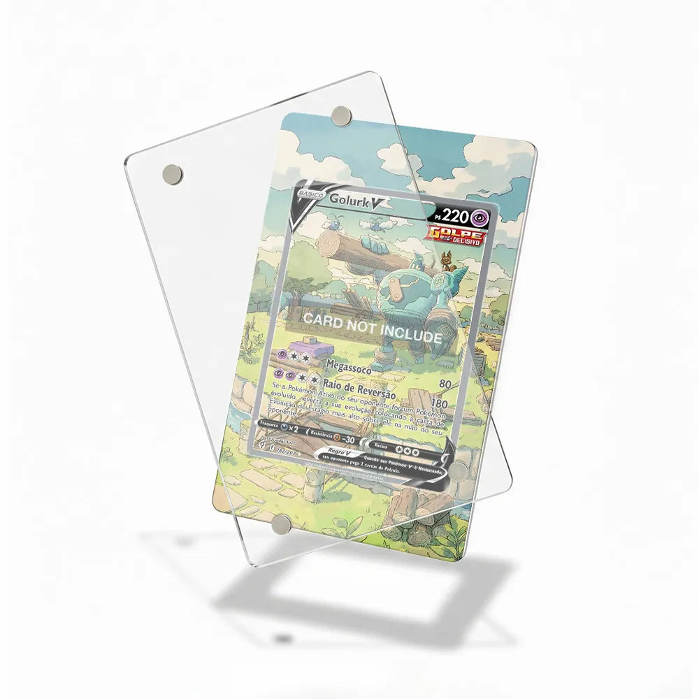 Golurk V SIR SAR Evolving Skies Alternate Art Extended Art Display Cases - Magnetic Case - Detail View