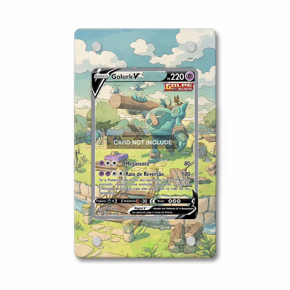 Golurk V SIR SAR Evolving Skies Alternate Art Extended Art Display Cases - PSA Slab Case - Front View