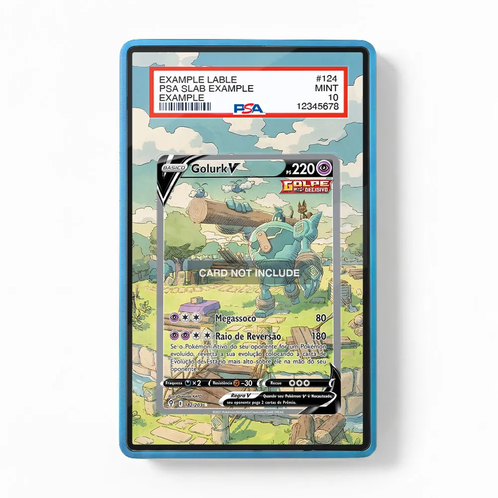 Golurk V SIR SAR Evolving Skies Alternate Art Extended Art Display Cases - PSA Slab Case - Front View