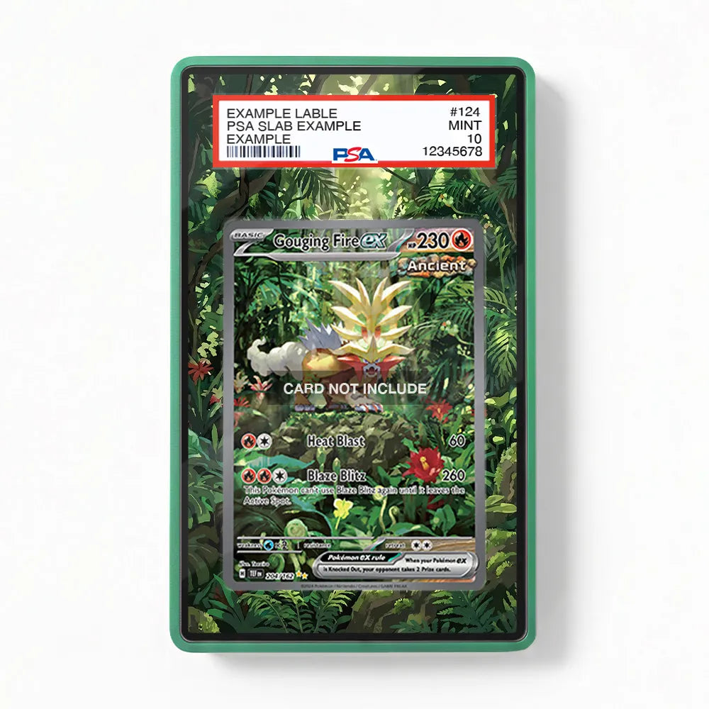 Gouging Fire ex 204-162 SIR SAR Temporal Forces Extended Art Display Cases - PSA Slab Case - Front View