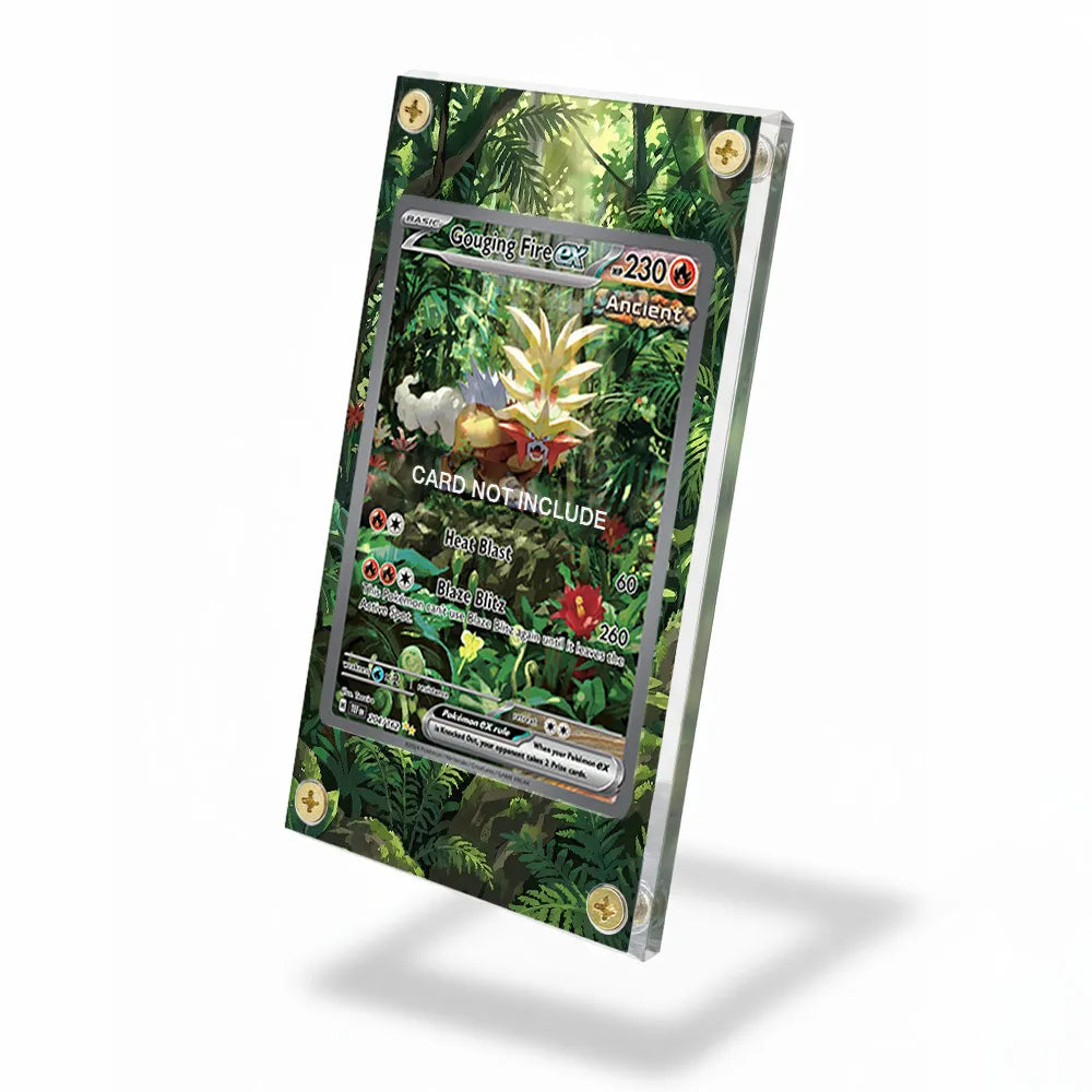 Gouging Fire ex 204-162 SIR SAR Temporal Forces Extended Art Display Cases - Screws Case - Side View