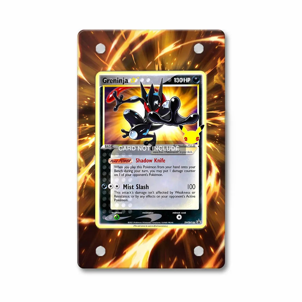 Greninja Star SWSH144 Promo SWSH Black Star Promos Extended Art Display Cases - PSA Slab Case - Front View