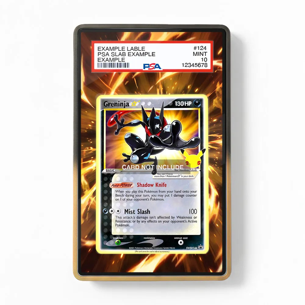 Greninja Star SWSH144 Promo SWSH Black Star Promos Extended Art Display Cases - PSA Slab Case - Front View