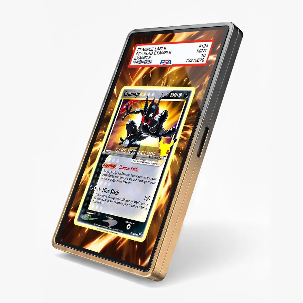 Greninja Star SWSH144 Promo SWSH Black Star Promos Extended Art Display Cases - PSA Slab Case - Side View