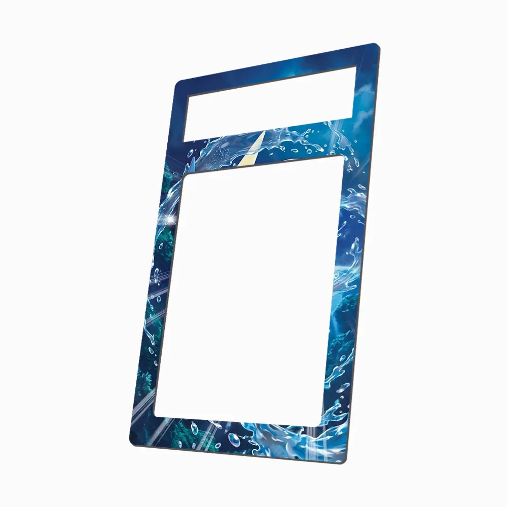 Greninja ex 021-128 SR 30C 30th Anniversary Extended Art Display Cases - PSA Metal Art Only - Side View