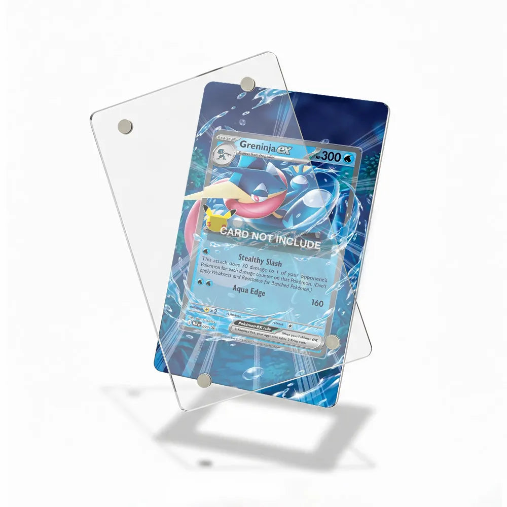 Greninja ex 099 Promo MEP 30th Anniversary Extended Art Display Cases - Magnetic Case - Detail View