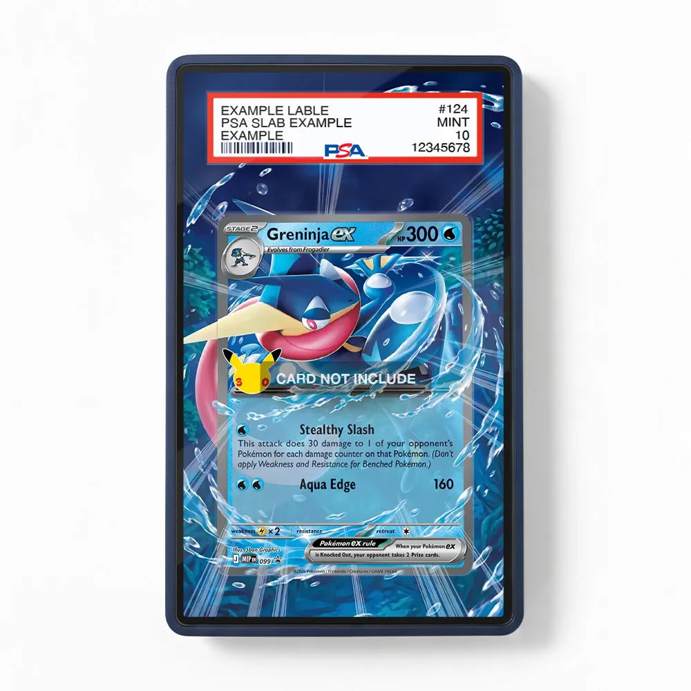 Greninja ex 099 Promo MEP 30th Anniversary Extended Art Display Cases - PSA Slab Case - Front View