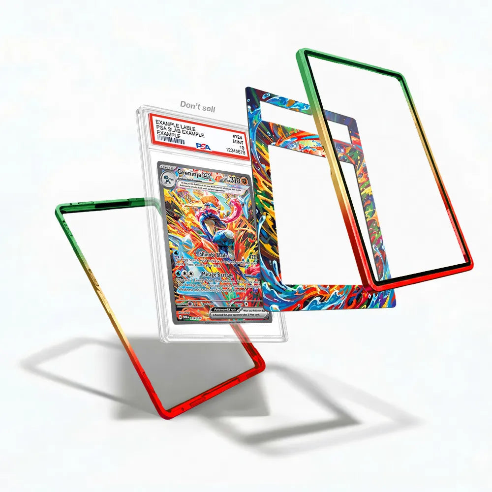 Greninja ex 214-167 SIR SAR Twilight Masquerade Extended Art Display Cases - PSA Slab Case - Detail View