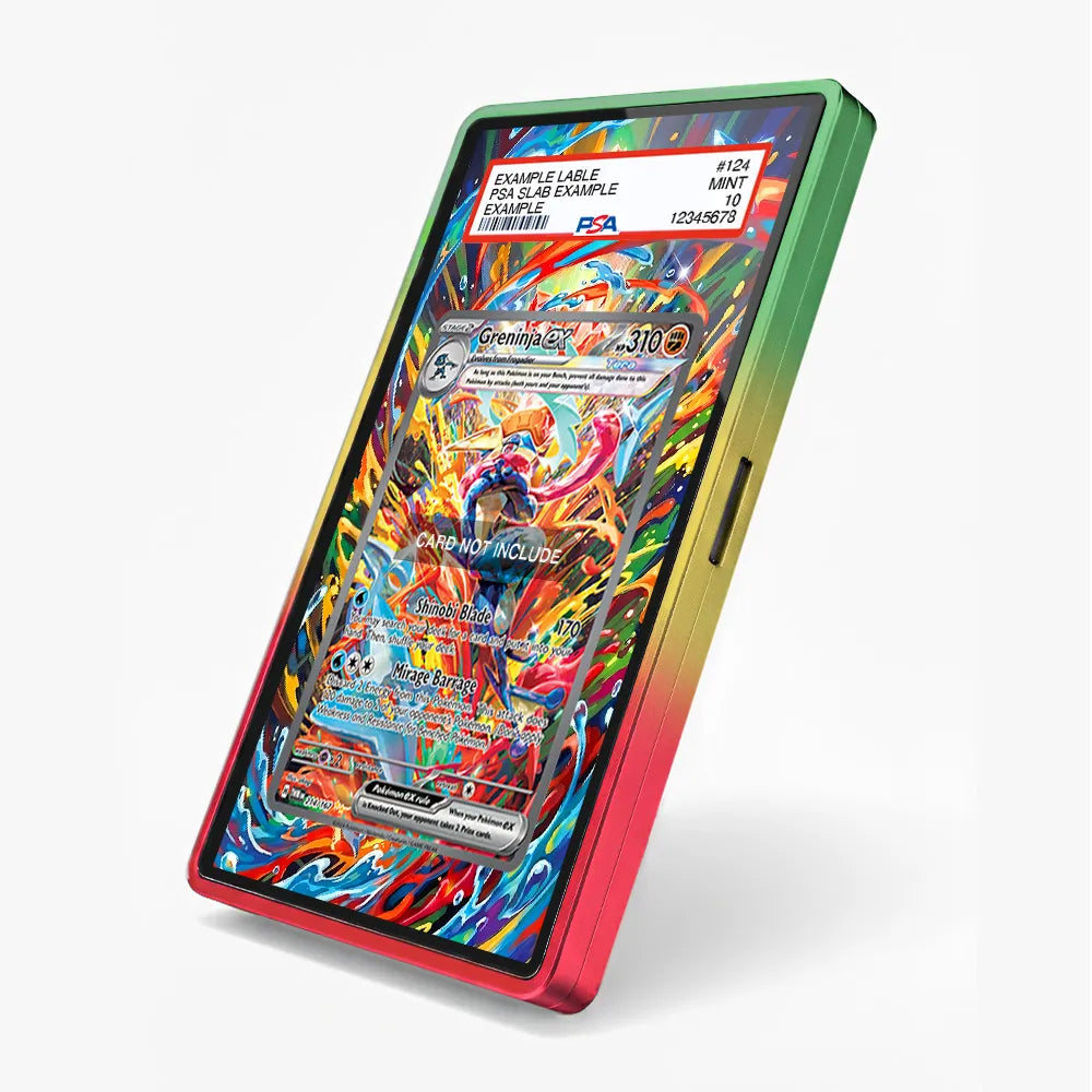 Greninja ex 214-167 SIR SAR Twilight Masquerade Extended Art Display Cases - PSA Slab Case - Side View