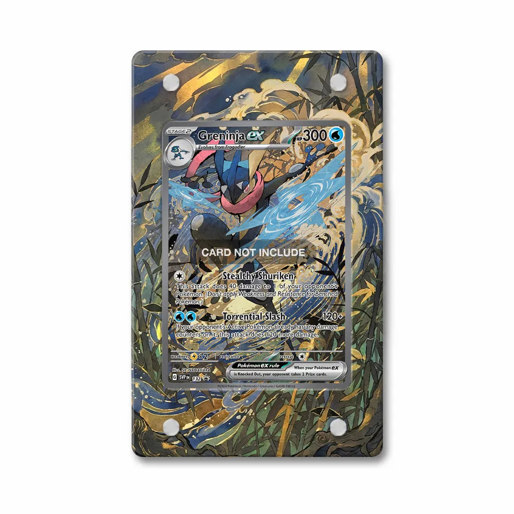 Greninja ex SVP 132 Promo Extended Art Display Cases - PSA Slab Case - Front View