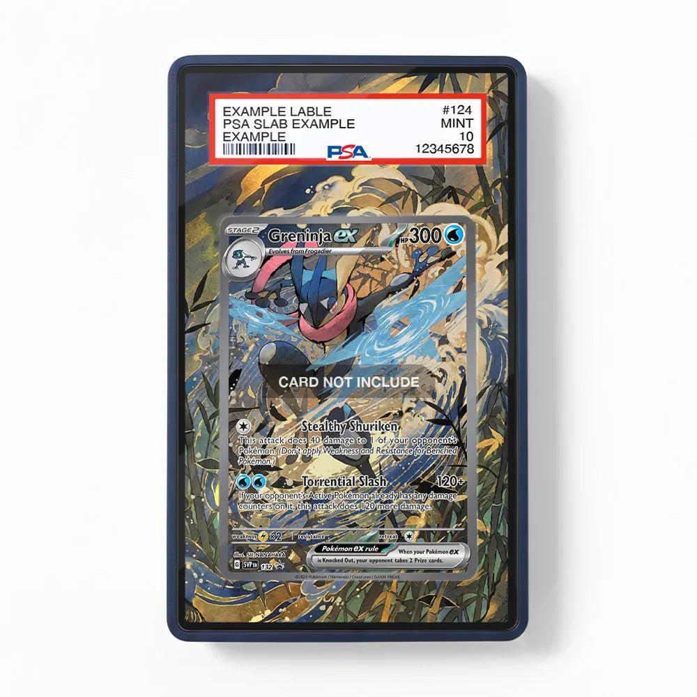 Greninja ex SVP 132 Promo Extended Art Display Cases - PSA Slab Case - Front View