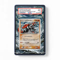 Groudon-Holo 020-PLAY 3rd Season Sub-Promo Pokemon Cards Custom Art Display Cases - PSA Slab Case - Front View