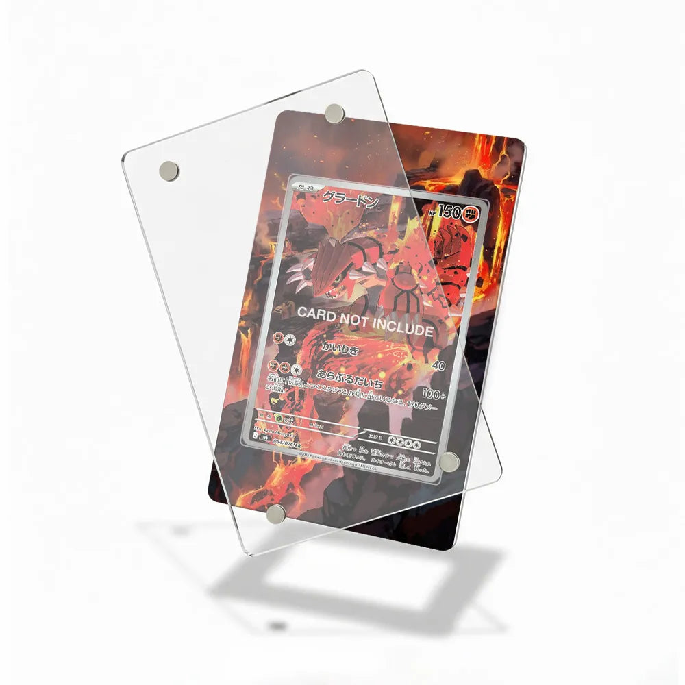 Groudon 084-076 AR M6 Delta Reign Extended Art Display Cases - Magnetic Case - Detail View