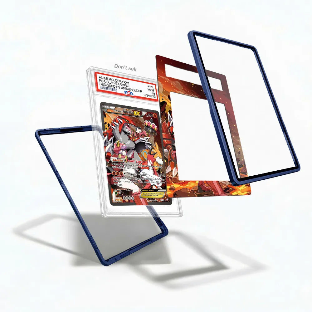 Groudon EX 118-160 Half Art Extended Art Display Cases - PSA Slab Case - Detail View