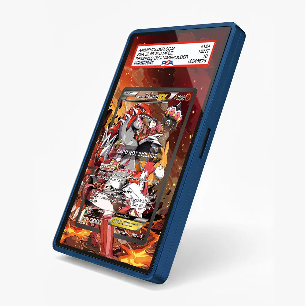 Groudon EX 118-160 Half Art Extended Art Display Cases - PSA Slab Case - Side View