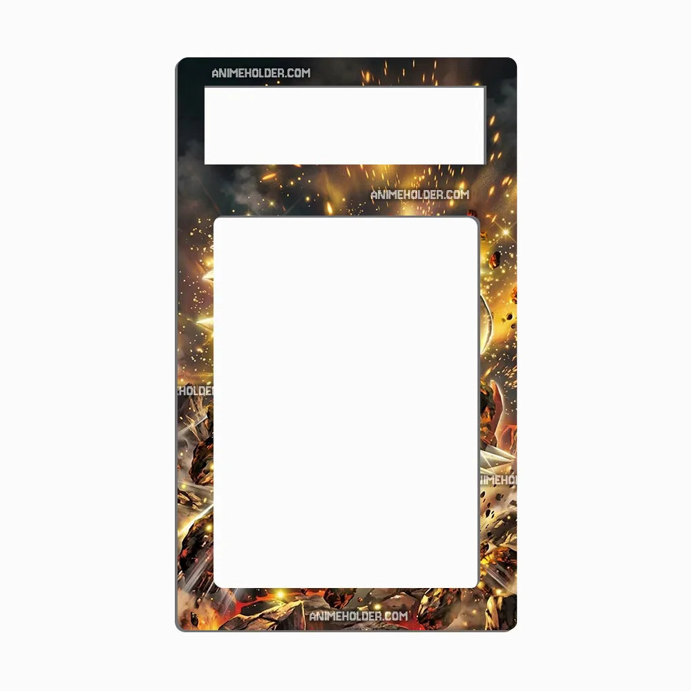 Groudon EX 54-108 Dark Explorers Pokemon Cards Custom Art Display Cases - PSA Metal Art Only - Front View