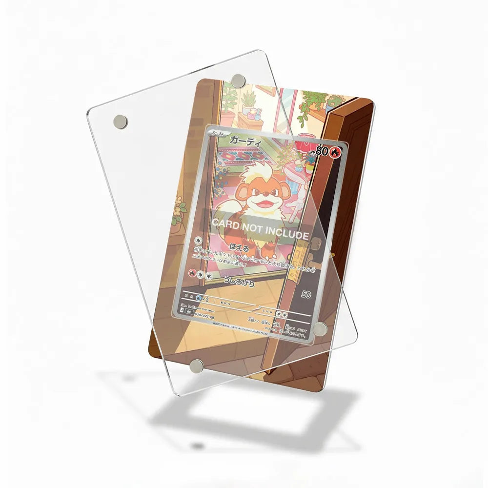 Growlithe 078-076 AR Storm Emeralda Delta Reign Extended Art Display Cases - Magnetic Case - Detail View