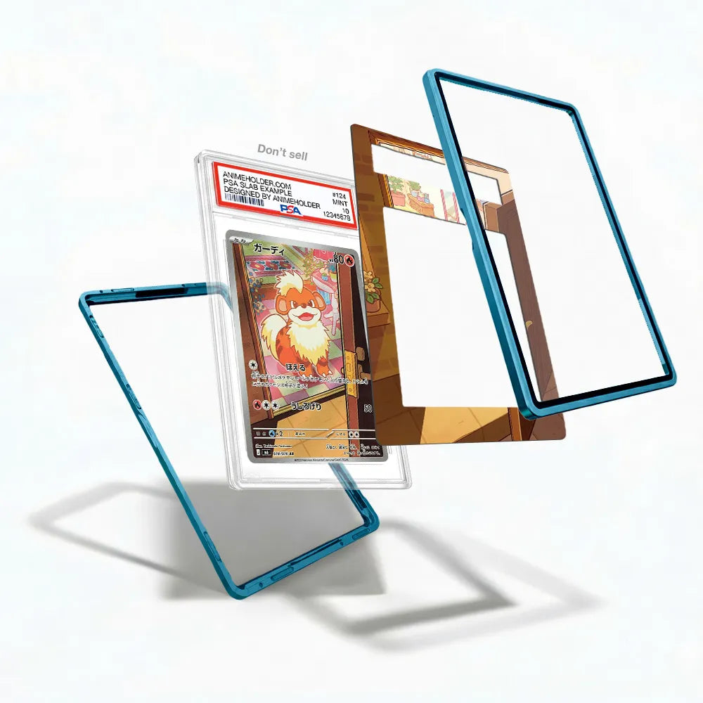 Growlithe 078-076 AR Storm Emeralda Delta Reign Extended Art Display Cases - PSA Slab Case - Detail View