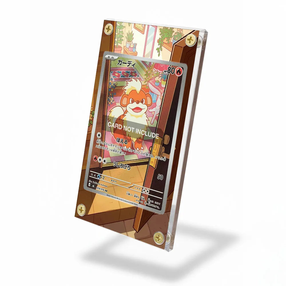 Growlithe 078-076 AR Storm Emeralda Delta Reign Extended Art Display Cases - Screws Case - Side View