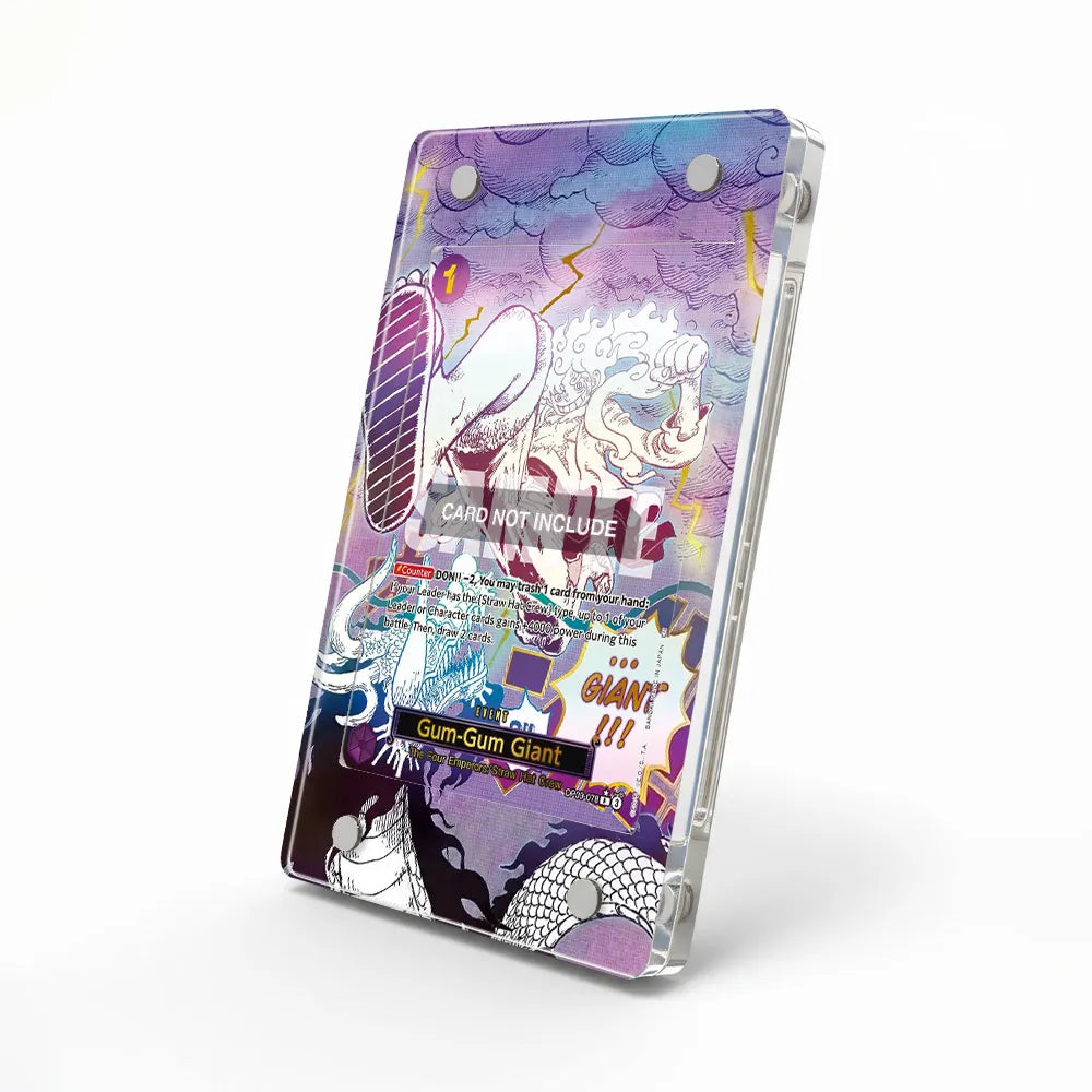 Gum-Gum Giant OP09-078 R Extended Art Display Cases - Magnetic Case - Side View