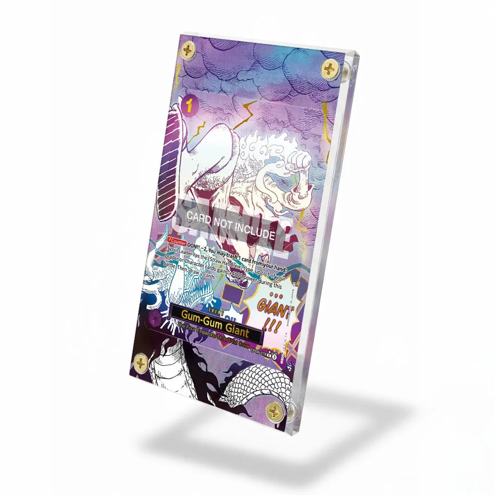 Gum-Gum Giant OP09-078 R Extended Art Display Cases - Screws Case - Side View