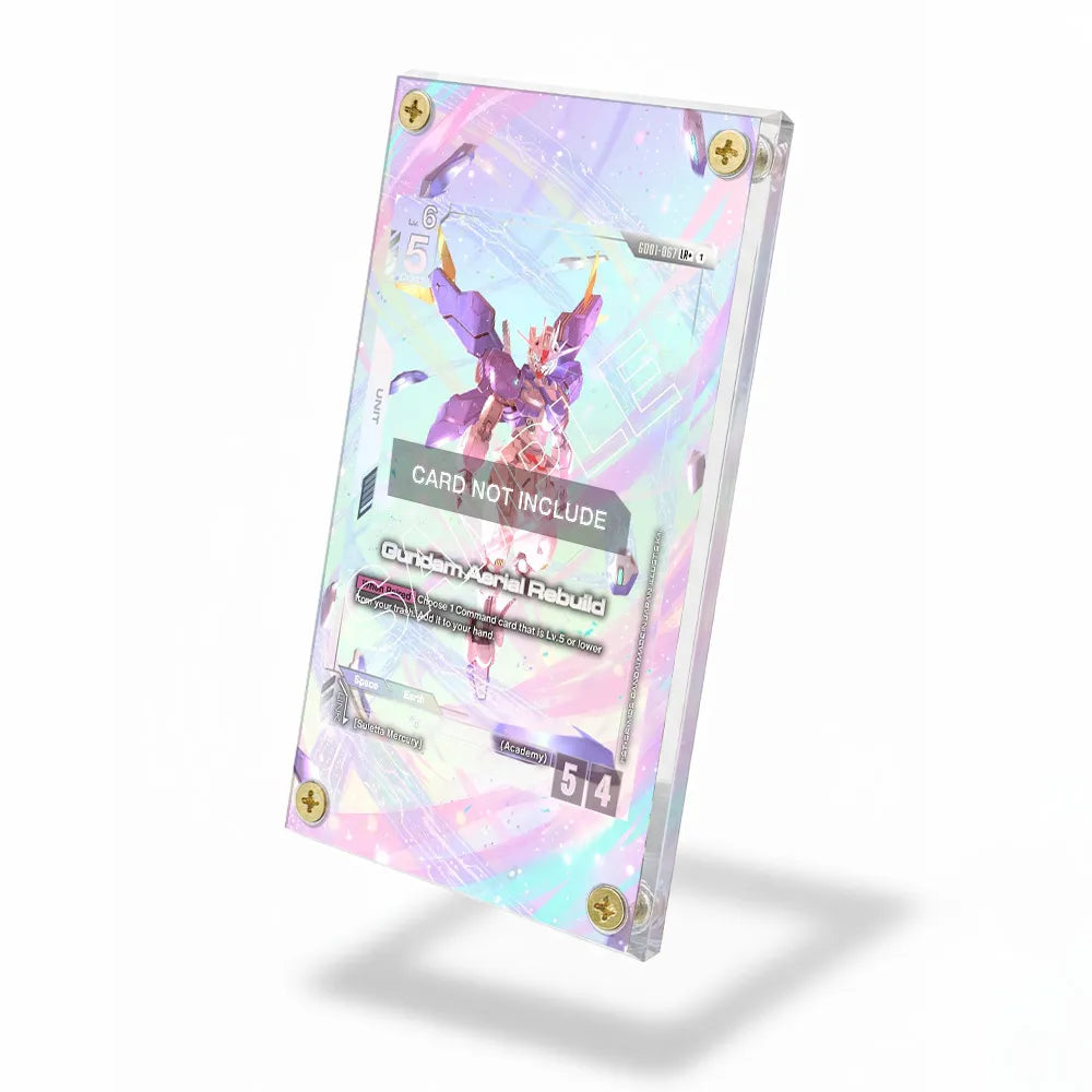 Gundam Aerial Rebuild GD01-067 LR+ Extended Art Display Cases - Screws Case - Side View