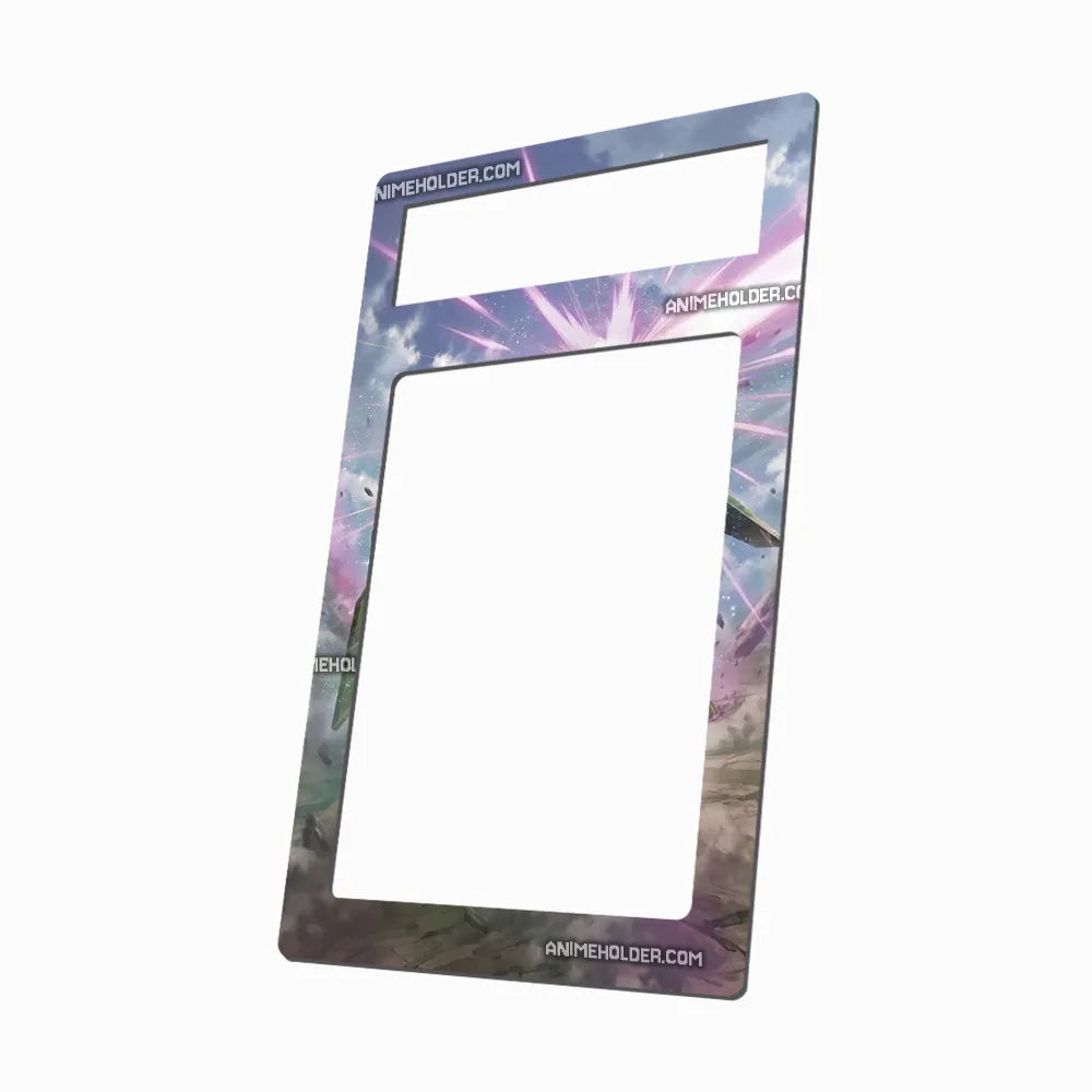 Gundam Dynames ST07-005 Starter Set Pokemon Cards Custom Art Display Cases - PSA Metal Art Only - Side View