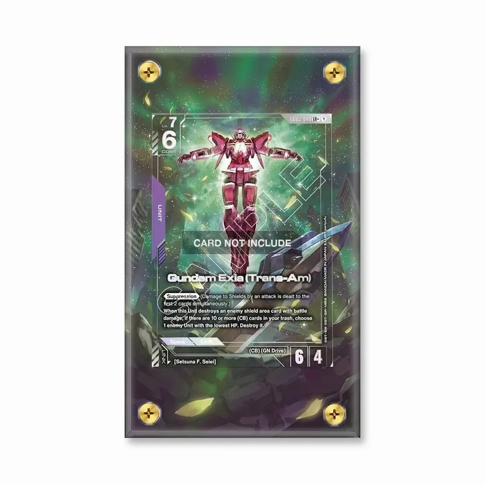 Gundam Exia (Trans-Am) G103-04 IR Extended Art Display Cases - Screws Case - Front View
