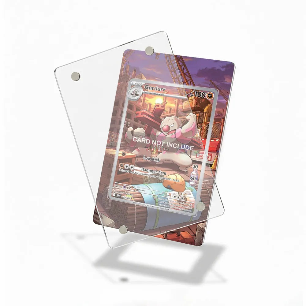 Gurdurr 126-086 Black & White Extended Art Display Cases - Magnetic Case - Detail View