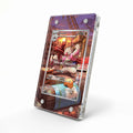Gurdurr 126-086 Black & White Extended Art Display Cases - Magnetic Case - Side View