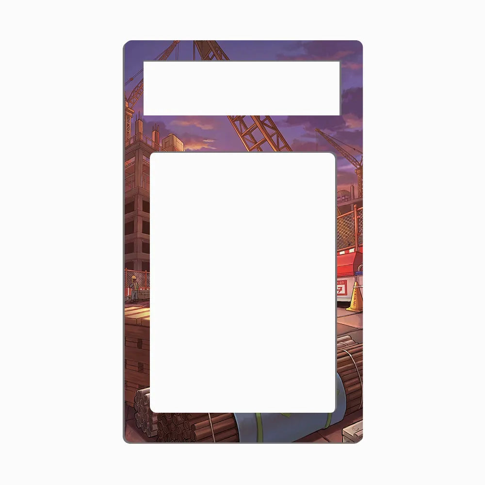 Gurdurr 126-086 Black & White Extended Art Display Cases - PSA Metal Art Only - Front View