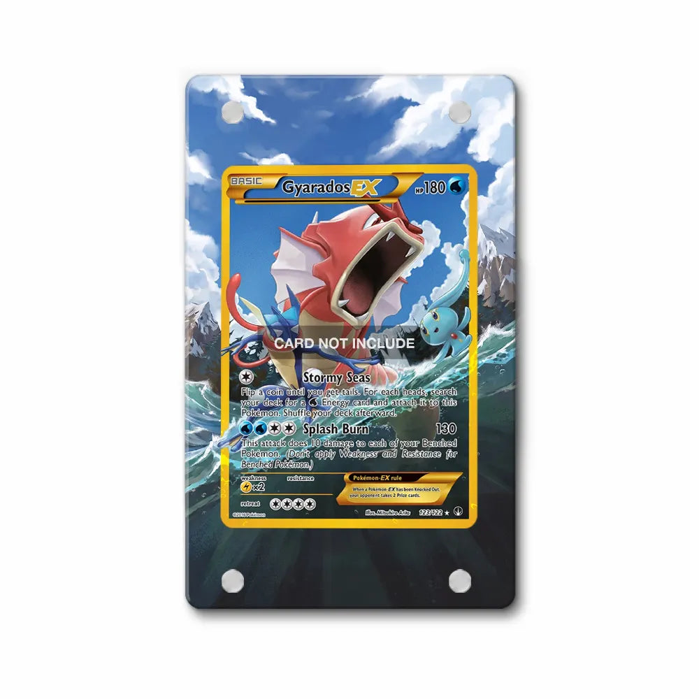 GyaradosEX 123-122 BREAKpoint Pokemon Cards Extended Art Display Cases - Magnetic Case - Front View
