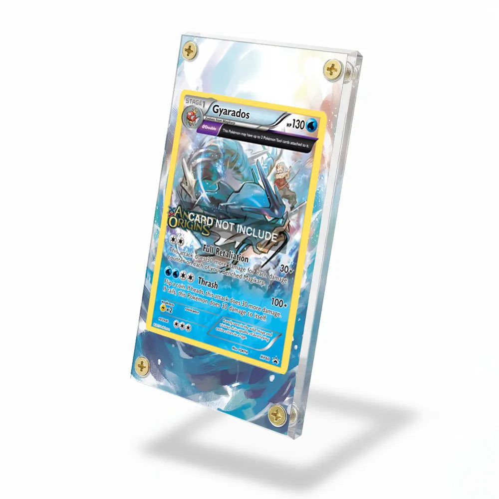 Gyarados XY60 Promo XY Series Extended Art Display Cases - Screws Case - Side View