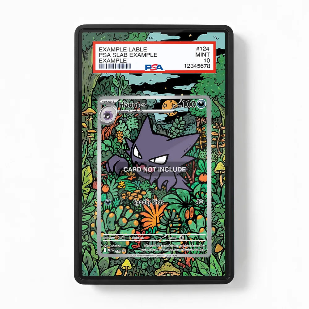 Haunter MEP 027 Promo Extended Art Display Cases - PSA Slab Case - Front View
