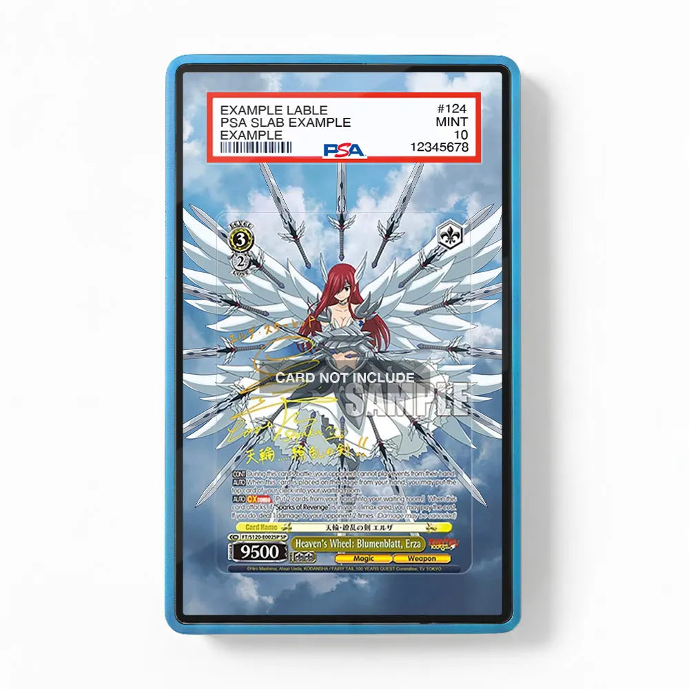Heaven's Wheel Blumenblatt, Erza E002 HVN WHL BLMNBLT-ERZA Extended Art Display Cases - PSA Slab Case - Front View