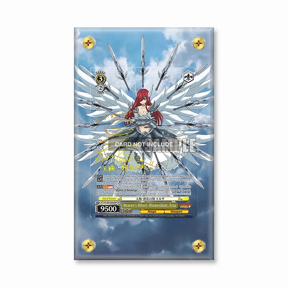 Heaven's Wheel Blumenblatt, Erza E002 HVN WHL BLMNBLT-ERZA Extended Art Display Cases - Screws Case - Front View