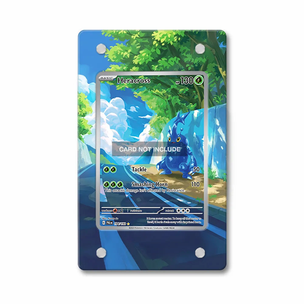 Heracross 194-193 IR AR Paldea Evolved Extended Art Display Cases - Magnetic Case - Front View
