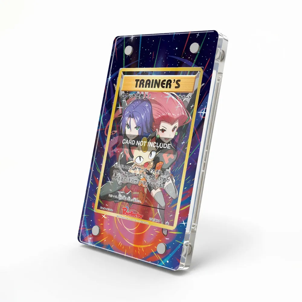 Here Comes Team Rocket 278 XY-P Promo JP Extended Art Display Cases - Magnetic Case - Side View