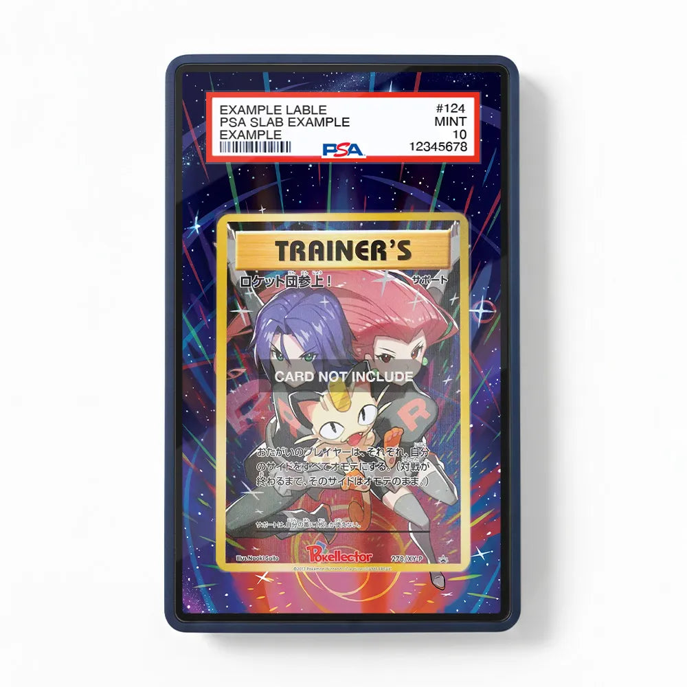 Here Comes Team Rocket 278 XY-P Promo JP Extended Art Display Cases - PSA Slab Case - Front View