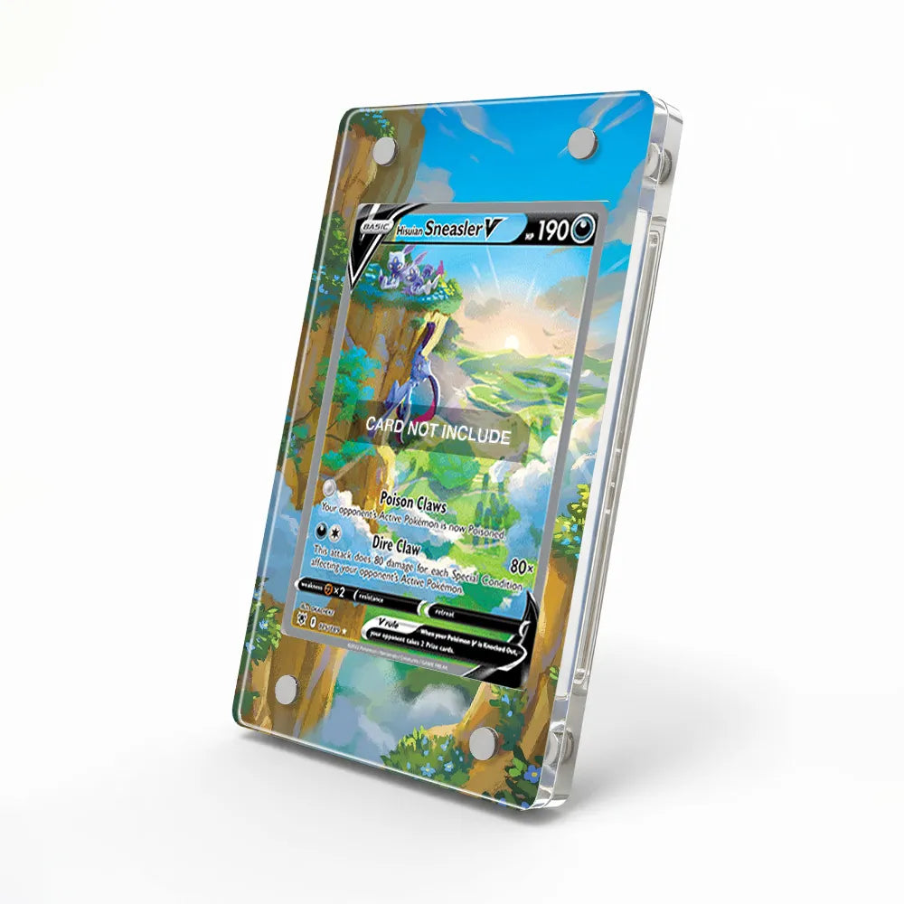 Hisuian Sneasler V 175-189 SIR SAR Astral Radiance Alternate Art Extended Art Display Cases - Magnetic Case - Side View