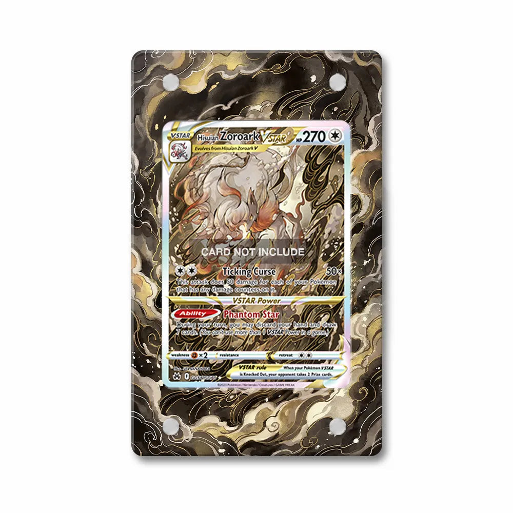 Hisuian Zoroark VSTAR GG56 SIR SAR Crown Zenith Extended Art Display Cases - PSA Slab Case - Front View