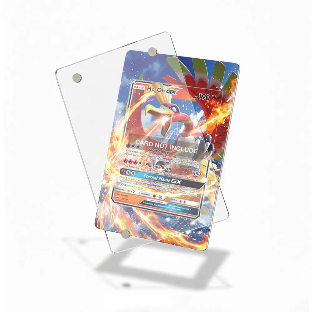 Ho-Oh GX 21 Pokemon Burning Shadows Extended Art Display Cases - Magnetic Case - Detail View