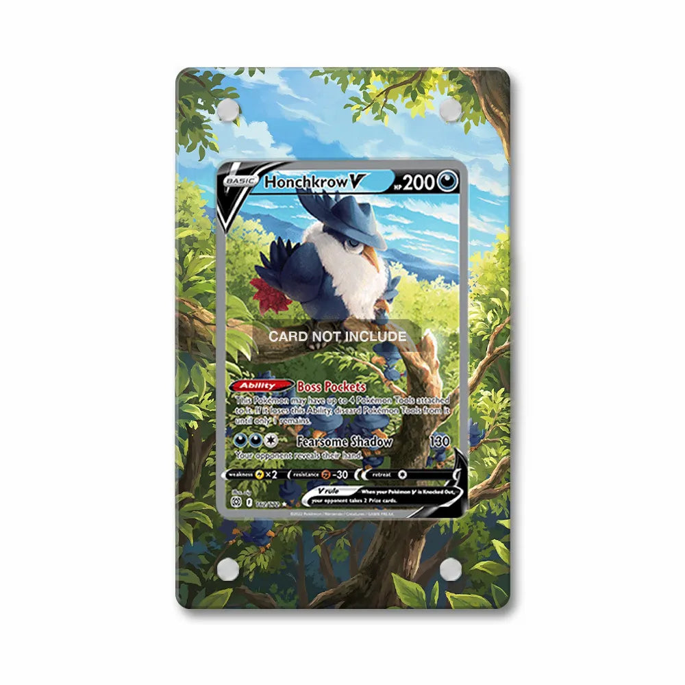 Honchkrow V 162-172 SIR SAR Brilliant Stars Alternate Art Extended Art Display Cases - PSA Slab Case - Front View