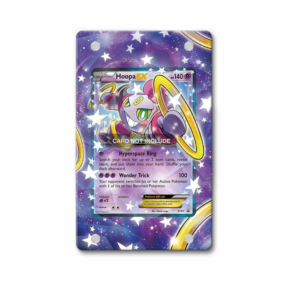 HoopaEX XY85 XY Black Star Promos Pokemon Cards Extended Art Display Cases - Magnetic Case - Front View