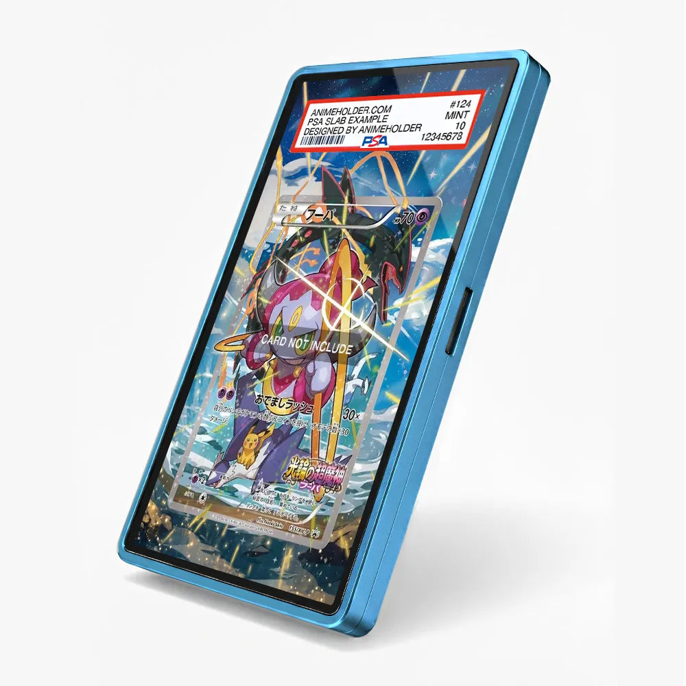 Hoopa 155-XY-P Promo The Archdjinni of Rings Pokemon Cards Extended Art Display Cases - PSA Slab Case - Side View