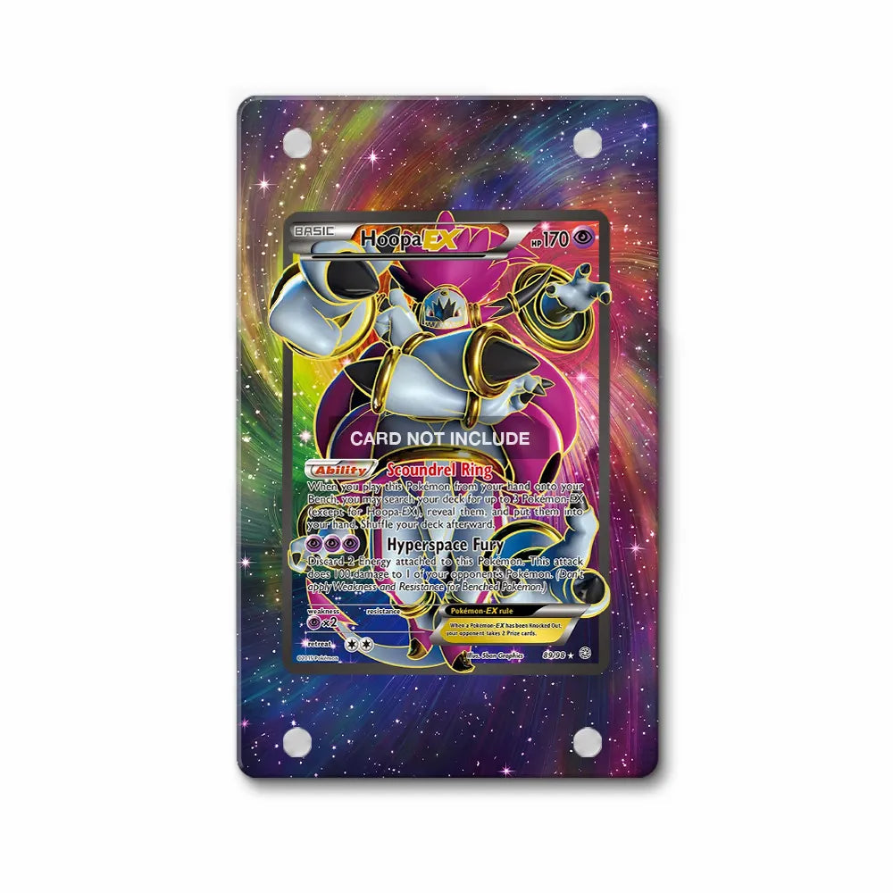 Hoopa EX 89-98 Ancient Origins Pokemon Cards Extended Art Display Cases - Magnetic Case - Front View