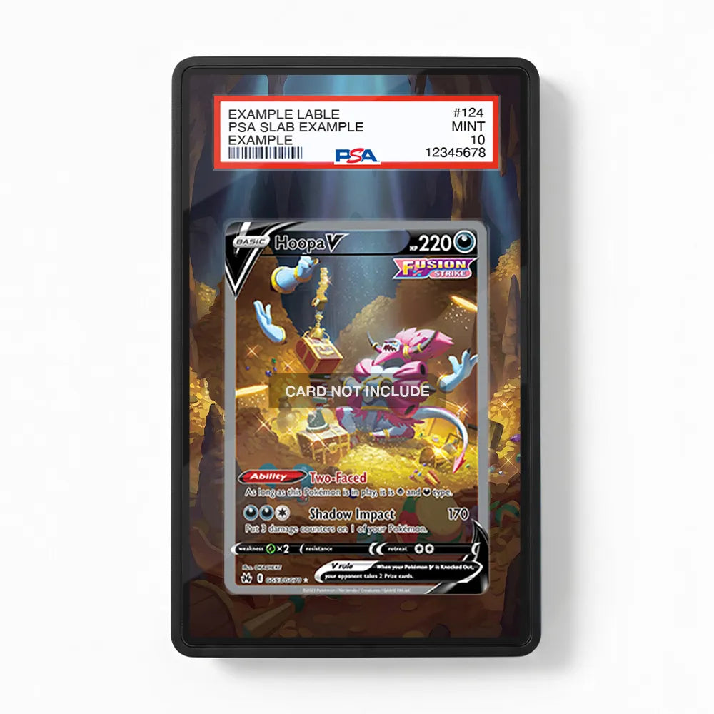 Hoopa V GG53 SIR SAR Crown Zenith Extended Art Display Cases - PSA Slab Case - Front View