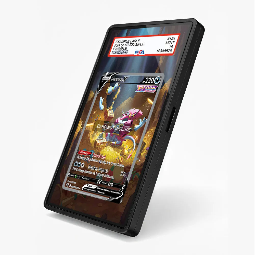 Hoopa V GG53 SIR SAR Crown Zenith Extended Art Display Cases - PSA Slab Case - Side View